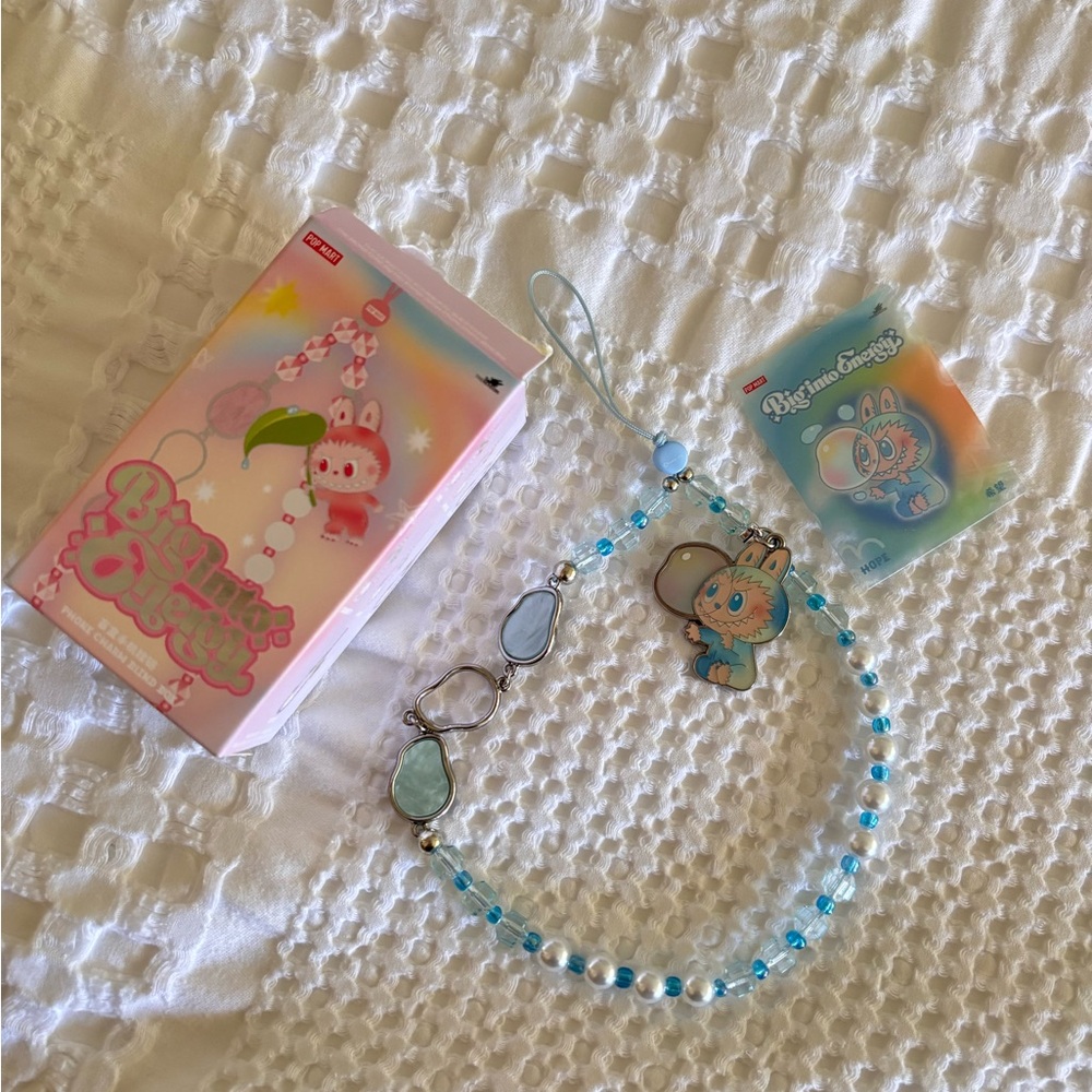 New POP MART Big into Energy Phone Charm HOPE
